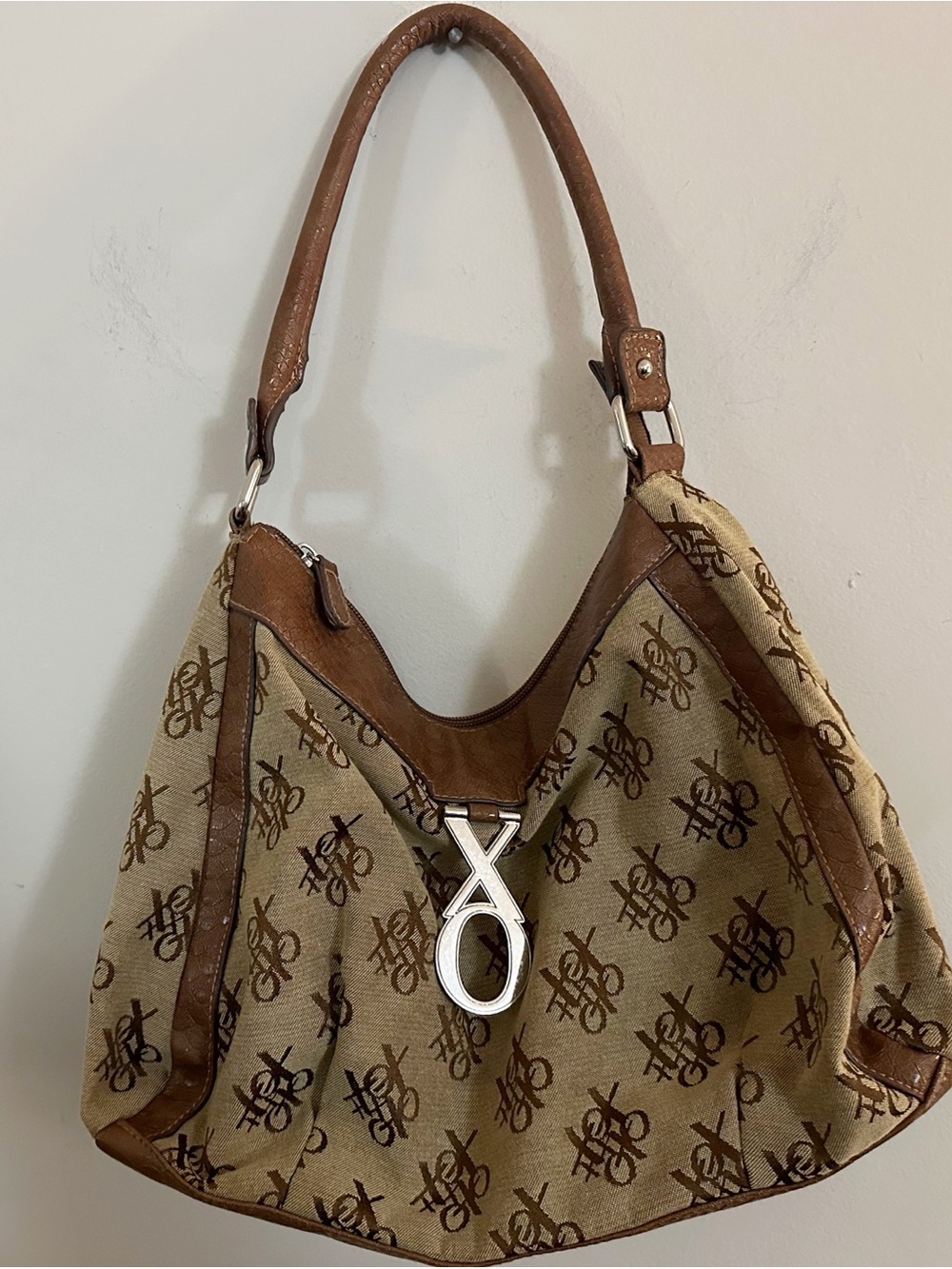 Y2K XOXO Vintage Hobo Shoulder Bag Boho Casual Festival School